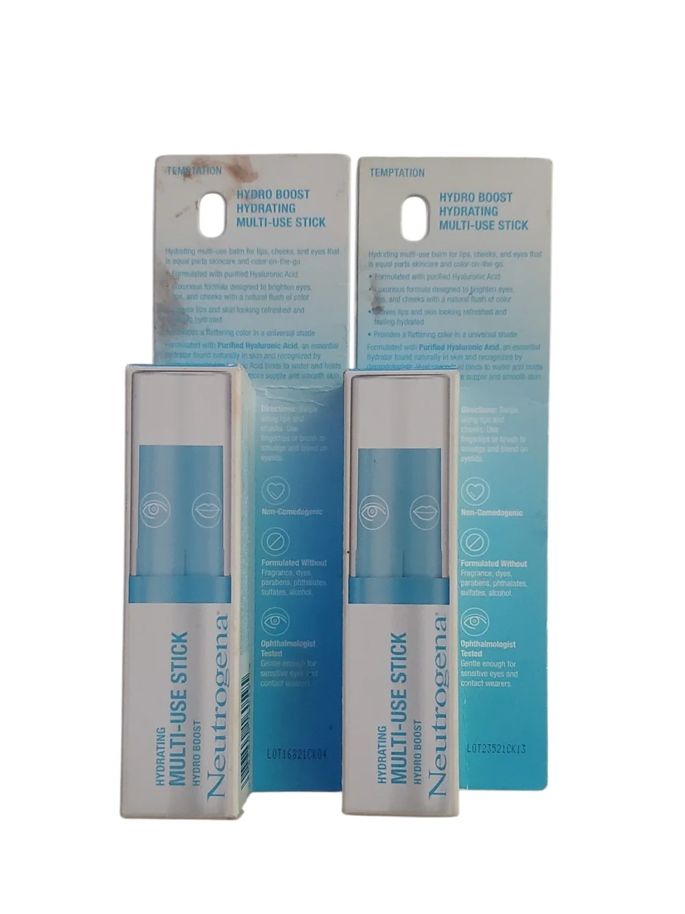 (2) Neutrogena Hydrating Multi-Use Stick Temptation